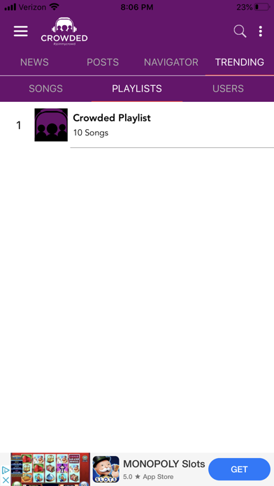 Crowded Music screenshot 2