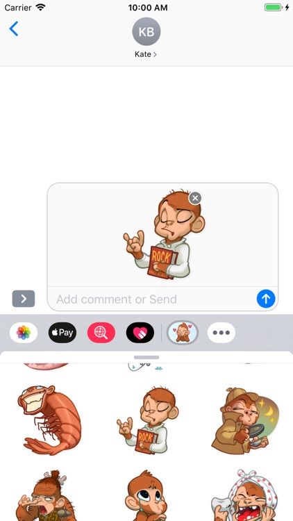 Monkey Stickers screenshot-3