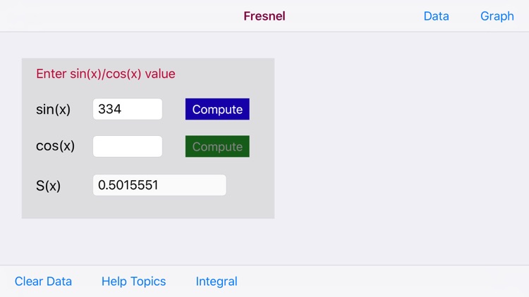 Fresnel Integral Calculator screenshot-3