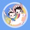 We are Littleblue and Littlepink couple emoticons, which can be shared with friends and used in message chat, so that you can feel the sweetness of couples in the chat