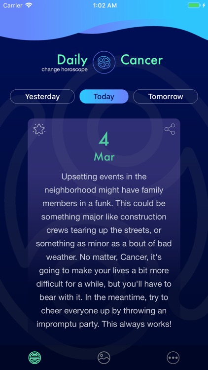 Daily Horoscope for Cancer