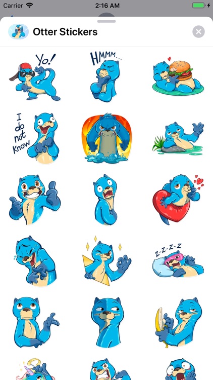 Otter Stickers