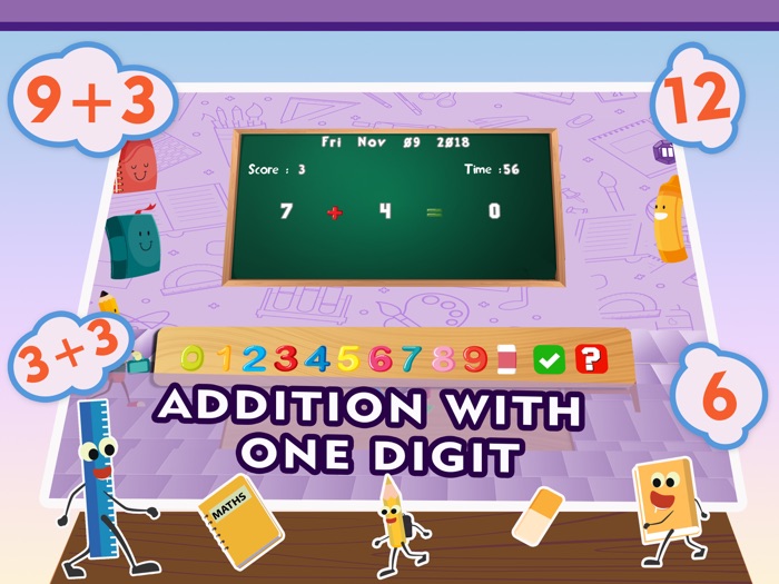 Learn Math Addition Quiz App