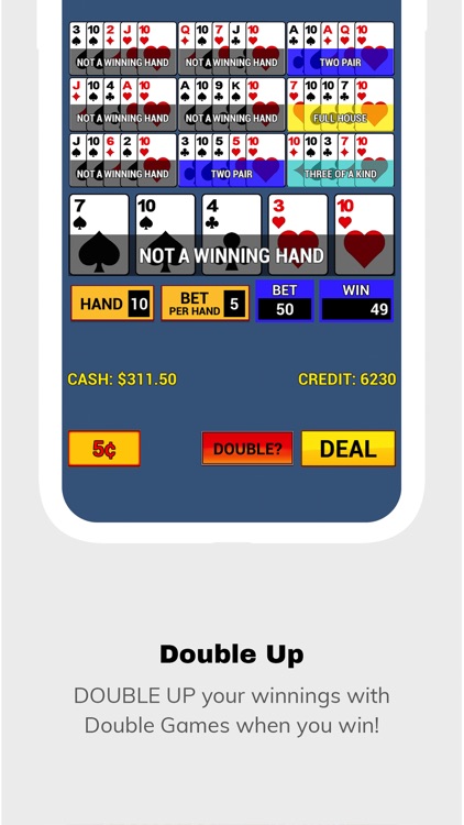 Video Poker Multiple Hands screenshot-3