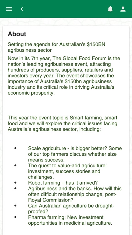 Global Food Forum 2019