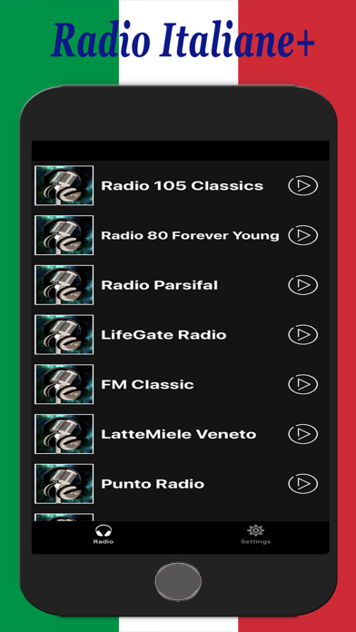 Italienisches RadioScreenshot von 1