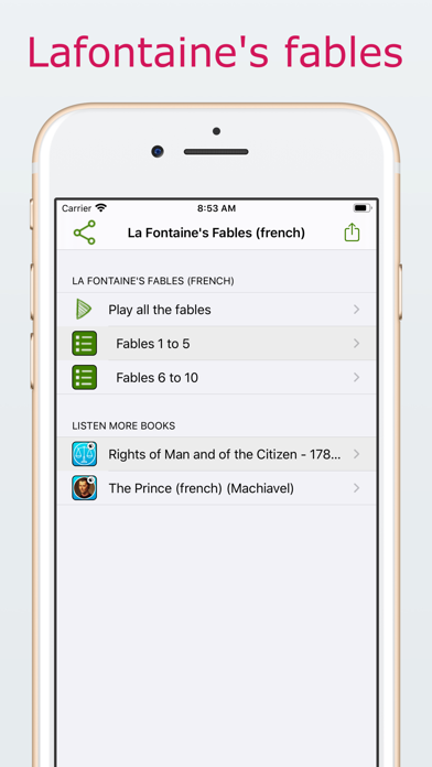 How to cancel & delete Lafontaine's fables-fr audio : Easy and short classic poetry and tales of Jean de La Fontaine in french from iphone & ipad 1