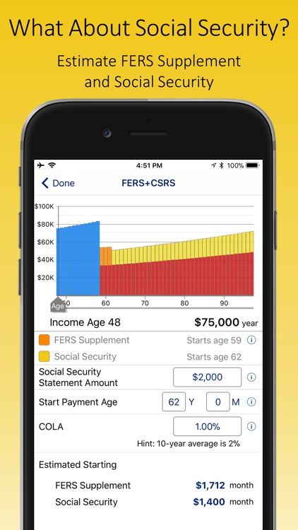 FERS+CSRS Retirement Estimator