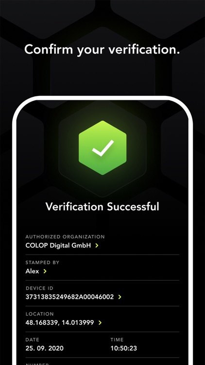 COLOP Verification App