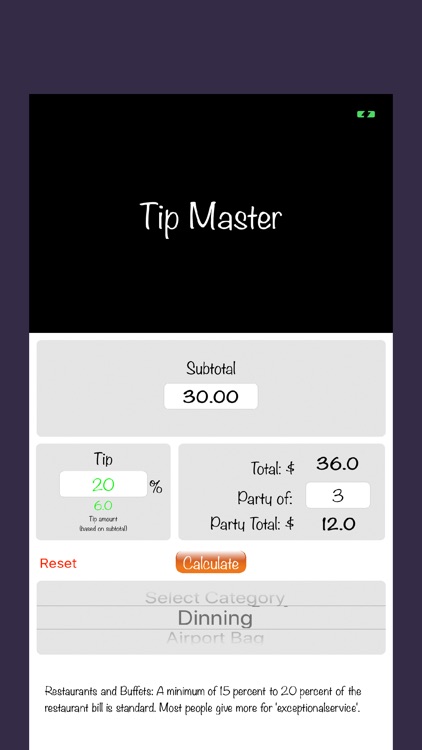 Tipping Master
