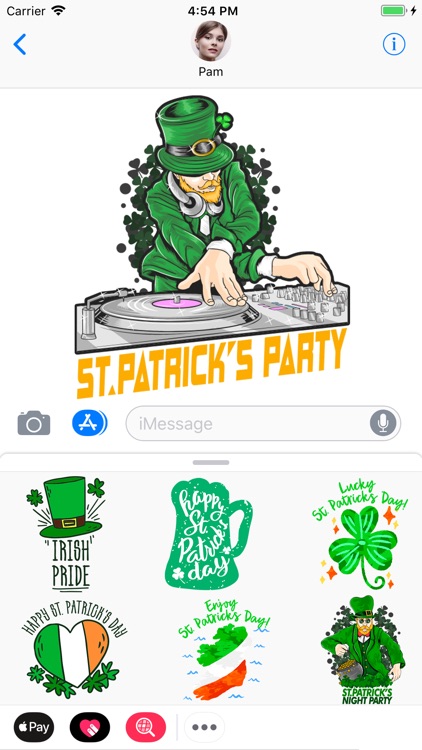 St. Patrick Irish Day Stickers