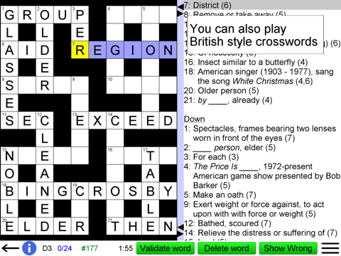 Arrow Crossword & Other Games screenshot 2
