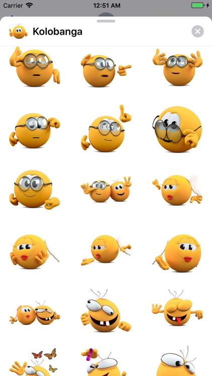 Kolobanga Sticker For iMessage screenshot-4