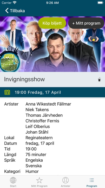 Uppsala Magic and Comedy