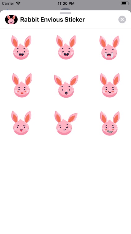 Rabbit Envious Sticker