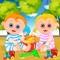 Learn babysitter skills while having care fun time in pretend town babysitting games