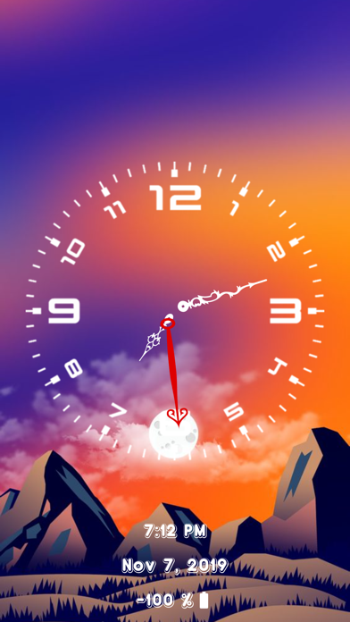Analog Clock-Face Clock Widget screenshot 3
