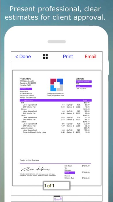 How to cancel & delete Painting Contractor Estimates from iphone & ipad 3