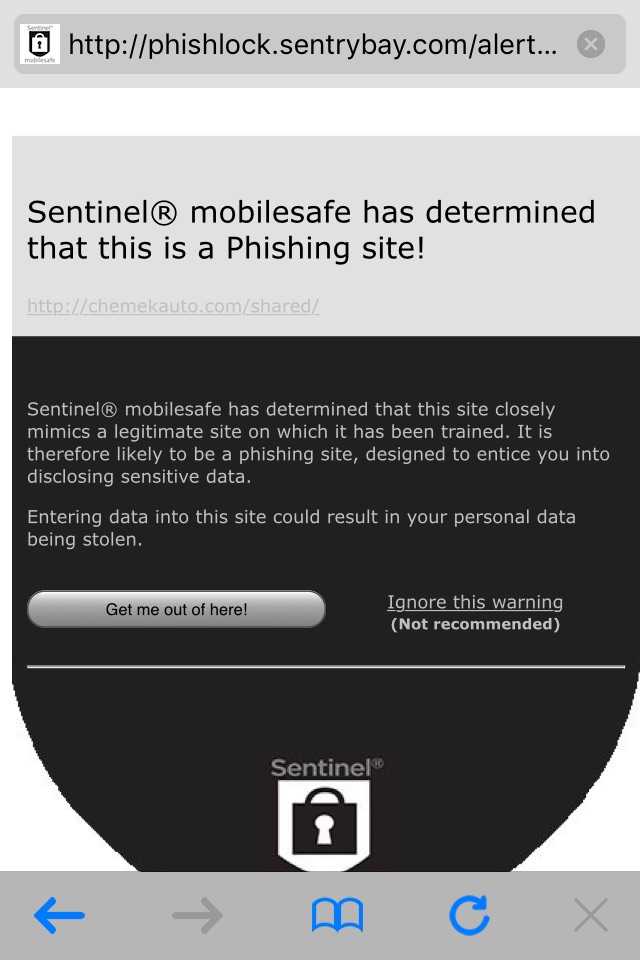 Sentinel® mobilesafe screenshot 3