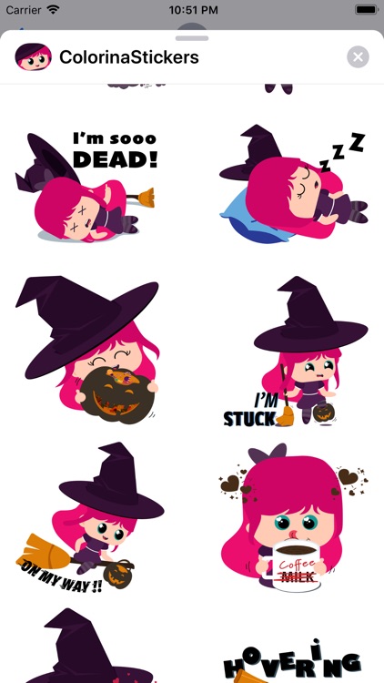 Colorina Stickers