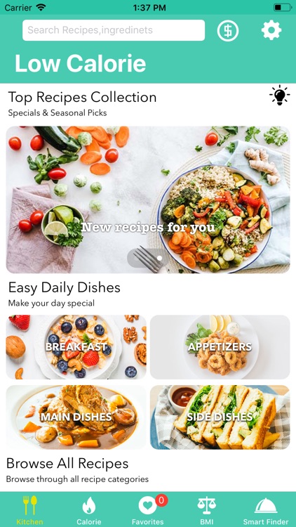 Low Calorie Recipes & Counters screenshot-0