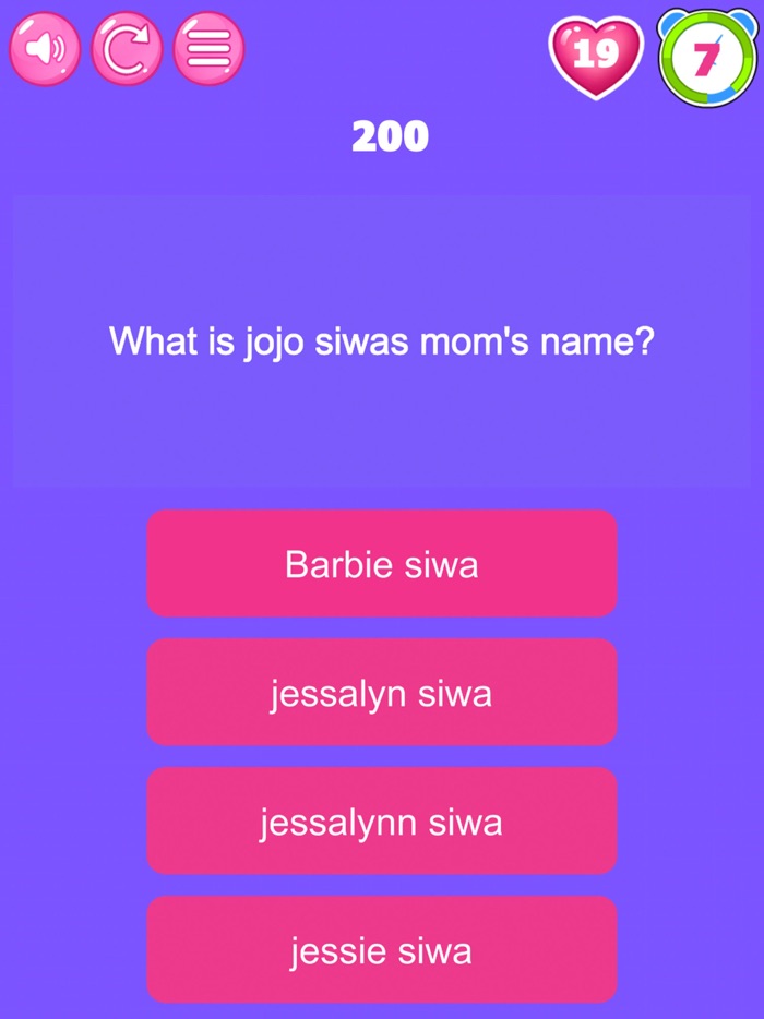 Challenge JoJo Fans siwa