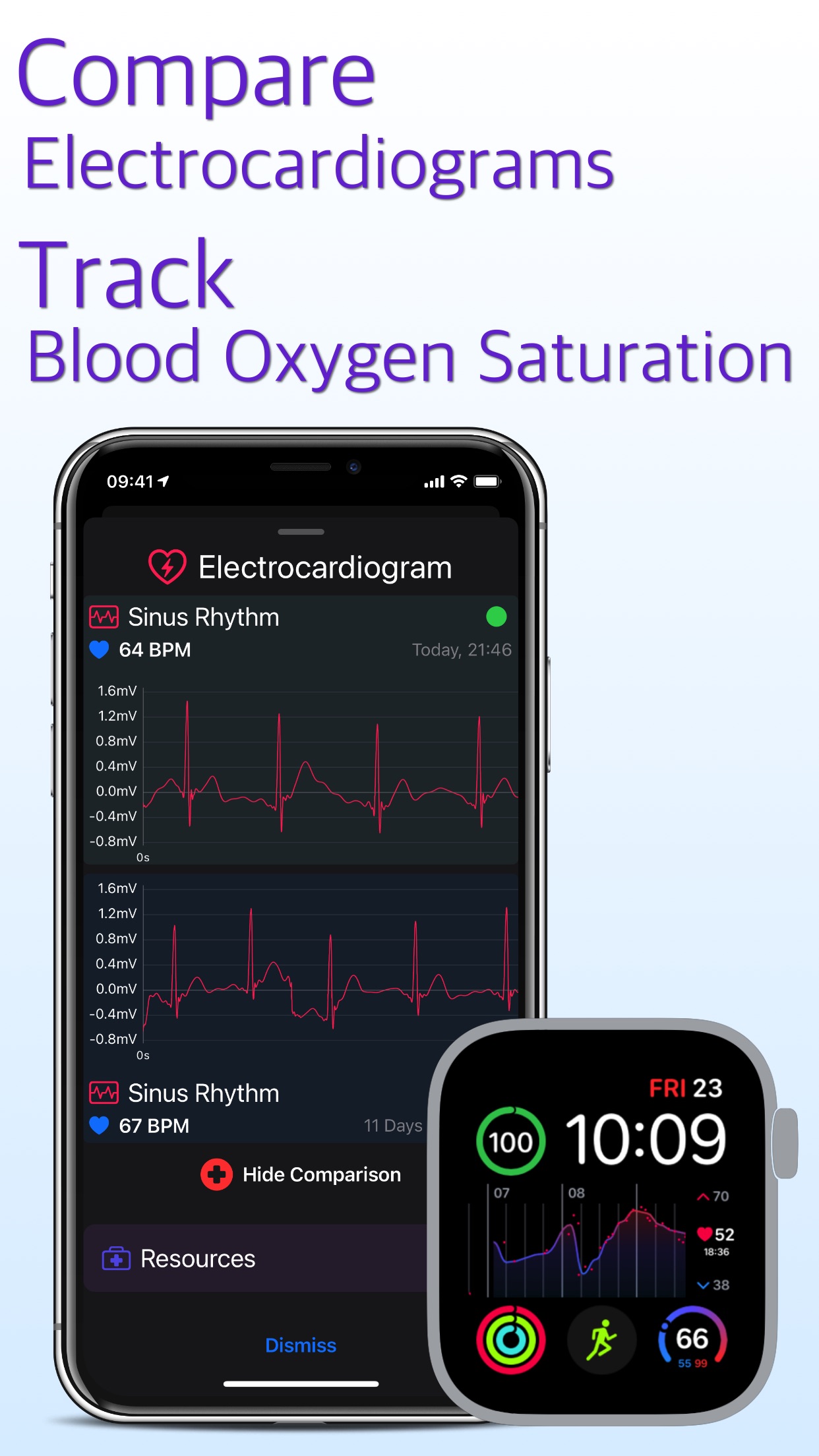 Screenshot do app Heart Analyzer