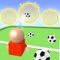 Drag your finger to move the player, release to kick the balls near you