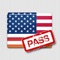 Simple, slick and beautifully designed test companion for US naturalization test (Civics Test)