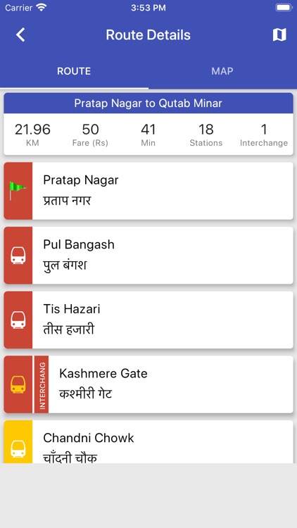 Delhi Metro Route Map and Fare