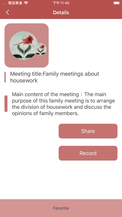 Daily Family Meetings Record