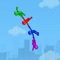 Grab your buddies, watch out obstacles, build the longest buddy chain, so you can score the best