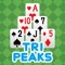 This is a tri-peaks solitaire card game app