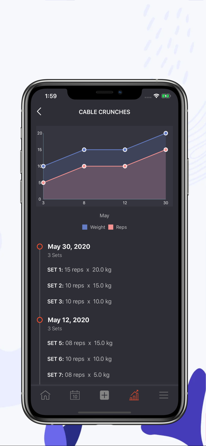 Gym Diary Workout Tracker Log