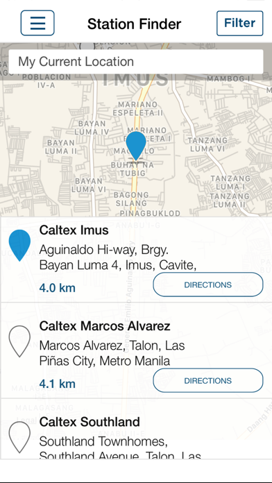 Caltex Station Locator screenshot 2