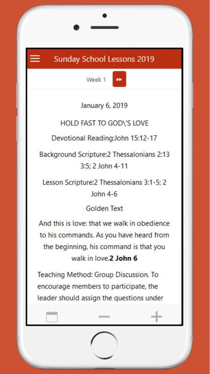 Sunday School Lessons 2019