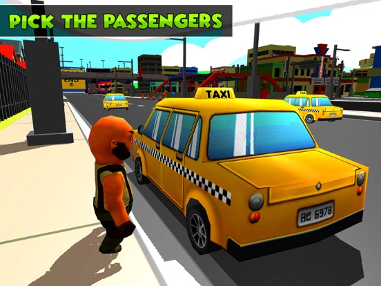 Taxi Driver Sim 3D: Crazy Cabのおすすめ画像1