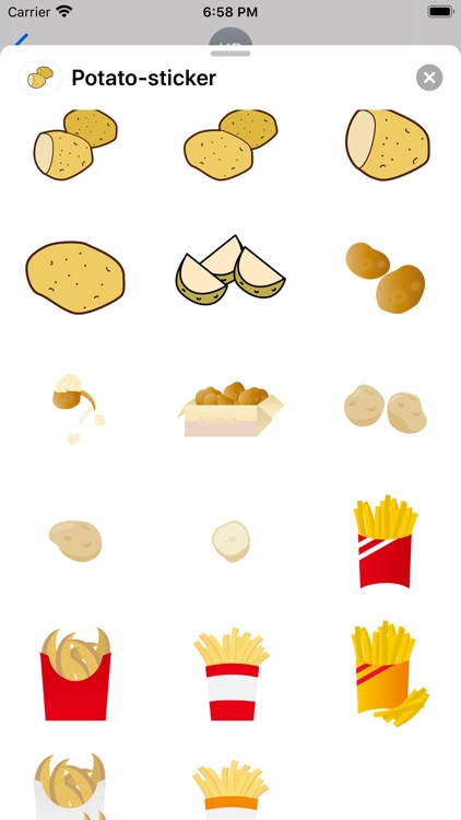 Potato sticker