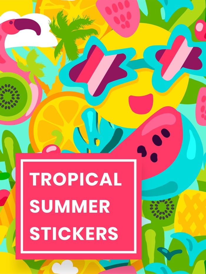 Tropical Summer Stickers