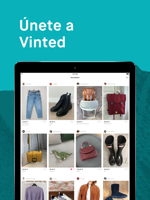 Vinted – Moda de segunda mano iPad Capturas de pantalla
