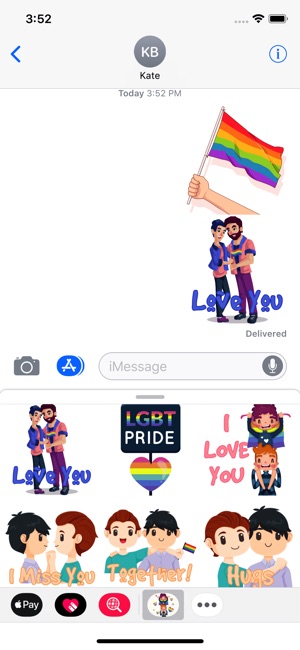 Pride Gay Couple Stickers