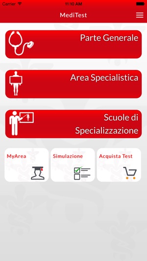 Test di accesso spec. medicina