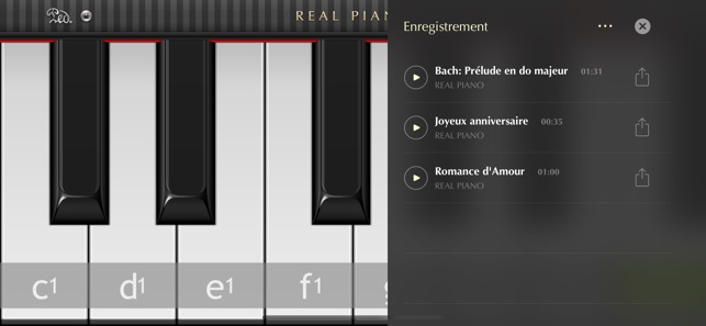 Real Piano Dans L App Store