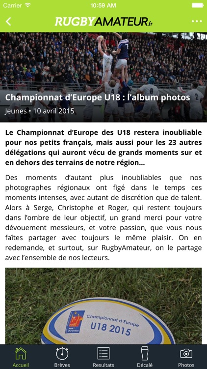 RugbyAmateur.fr screenshot-3