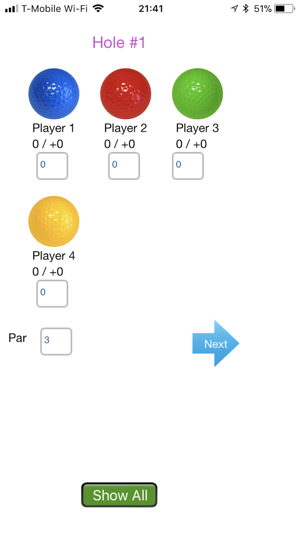 Miniature Golf Score Keeper