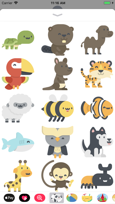 Cute Kawaii Animals Stickers screenshot 2