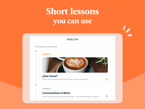 Learn Spanish, English, French, Italian, German and many more languages with Babbel screenshot