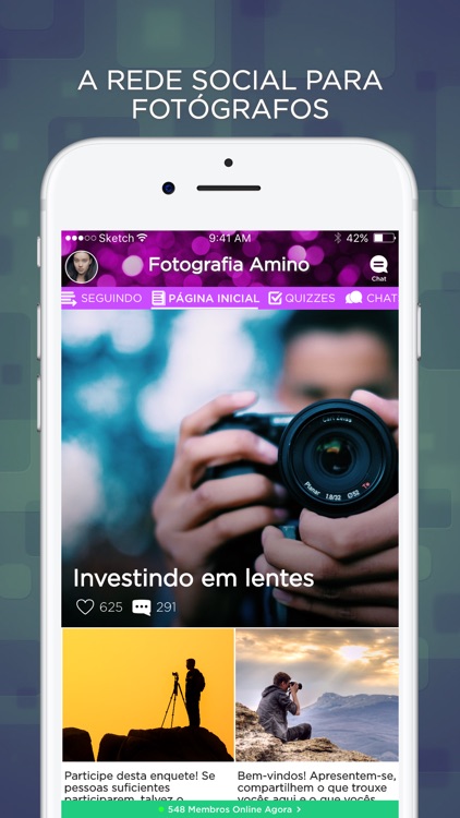 Fotografia Amino em Português