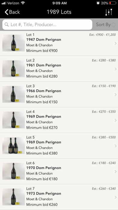 Sylvie's Wine Auctions screenshot 2