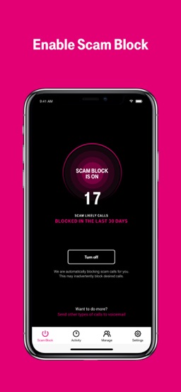 T-Mobile Scam Shield app screenshot